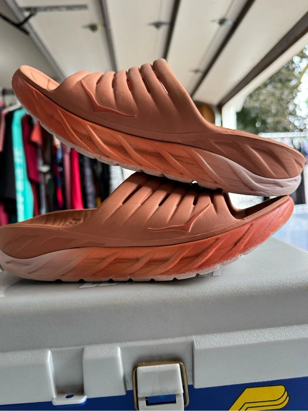 Hoka one one Women’s Ora Recovery Slides Baked Clay Size 9